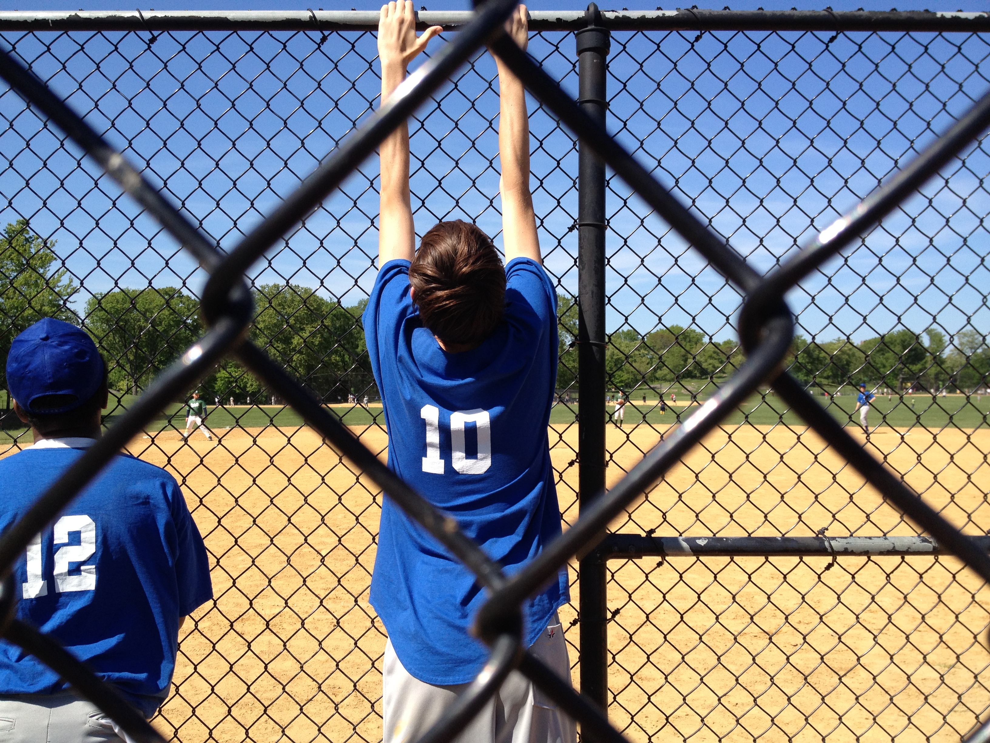 april, watched little league in the north meadow, also watched cross country, swim, soccer, basketball, track