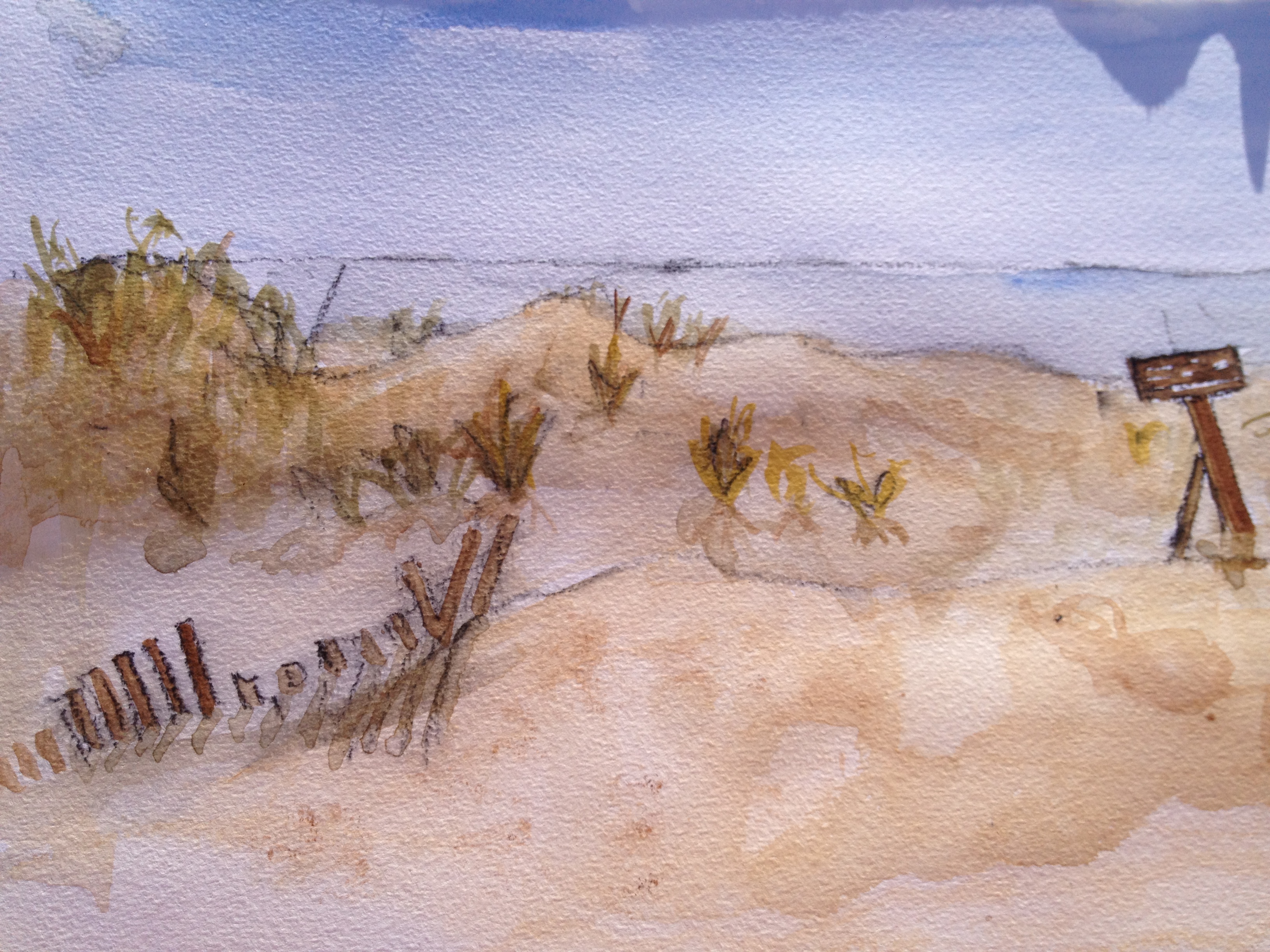 may, a get-away trip to the jersey shore, painted a little 