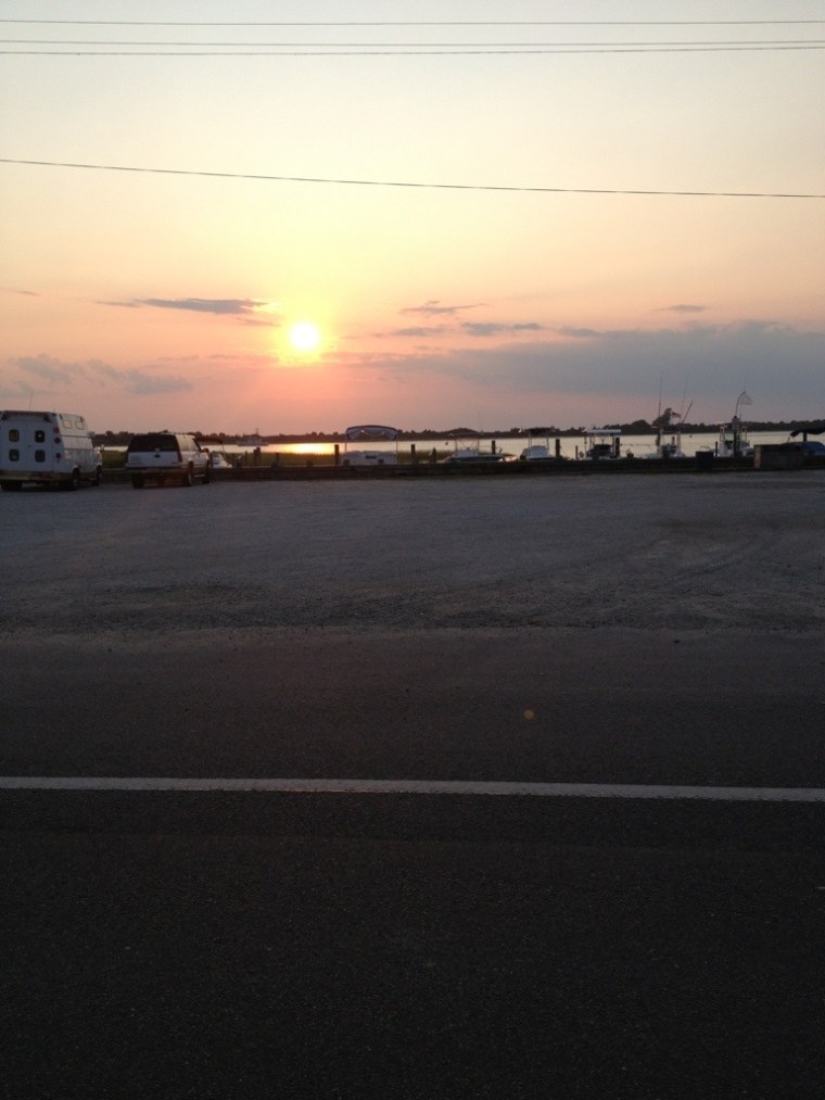 Every night the sun sets on Barnegat Light.