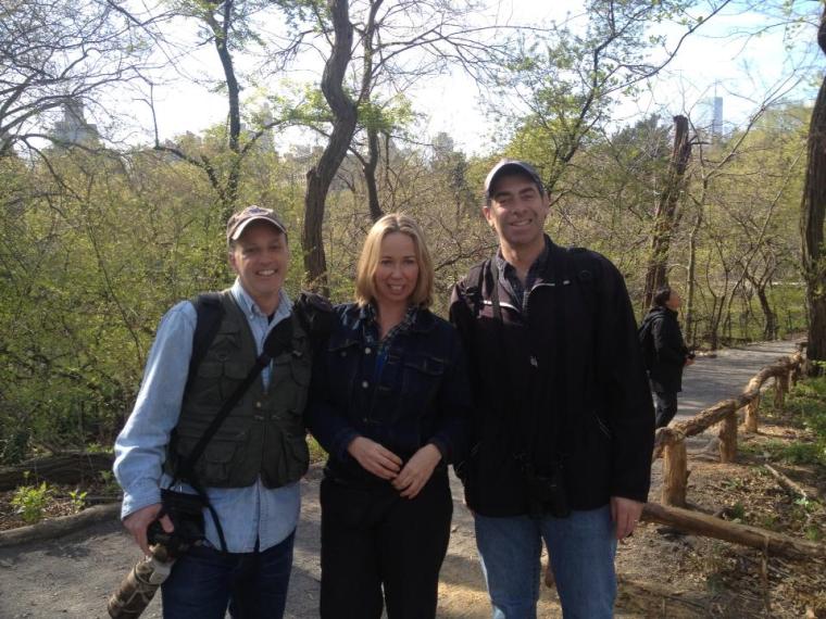 Charlie and I bumped into fellow birder Andy in the fall. 