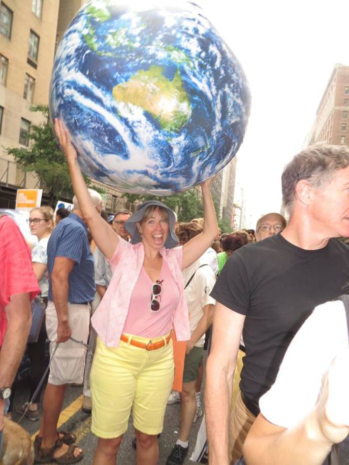 Me at the Climate March. (photo credz Pamela Cooper)